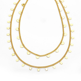 Ожерелье-колье в стиле панк с замком в виде бабочки и сердца для женщин (nkn06)