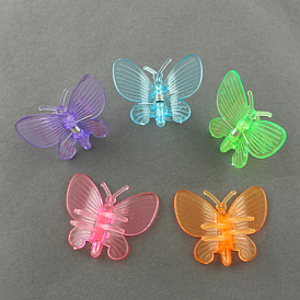 Acrylic Claw Hair Clips, Butterfly, 33x39mm