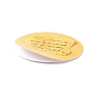 Waterproof Self Adhesive Paper Stickers, for Suitcase, Skateboard, Refrigerator, Helmet, Mobile Phone Shell, Yellow