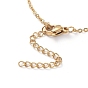 304 Stainless Steel Chain Necklaces, with Brass Cubic Zirconia Pendants, Cross