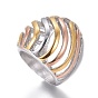 304 палец кольца из нержавеющей стали, нержавеющая сталь цвет и золотой & розового золота