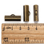 Extremos de crimpado de cinta de hierro, 8x20 mm, agujero: 2 mm