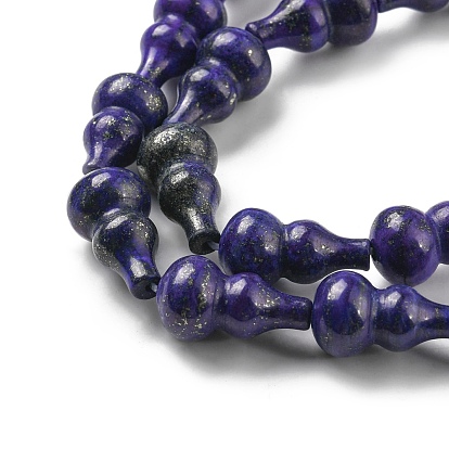 Natural Lapis Lazuli Beads Strands, Gourd