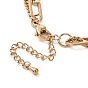 304 Stainless Steel Double Chains Multi Layered Necklace for Women