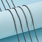 Роло железа цепи, отрыгивающая цепь, с катушкой, несварные, 2x1 мм, около 328.08 футов (100 м) / рулон