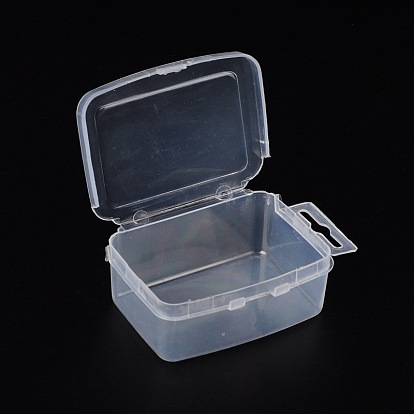 Plastic Bead Storage Containers, Size: about 56mm wide, 86mm long, 29mm high