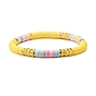 Ensemble de bracelets extensibles de perles heishi en argile polymère et hématite synthétique, bracelets empilables yoga surf femme