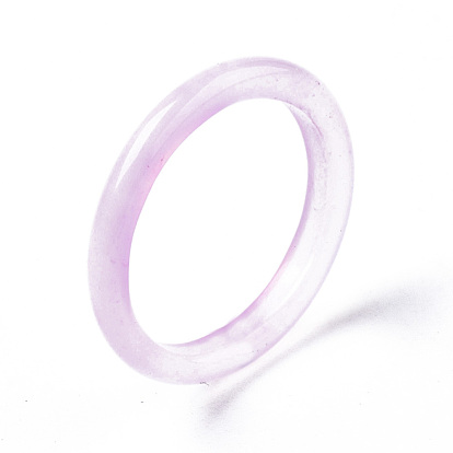 Natural White Chalcedony Linking Rings, Dyed, Ring