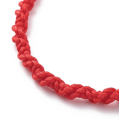 2шт 2 браслеты из нейлонового плетеного шнура, счастливые украшения для женщин мужчин