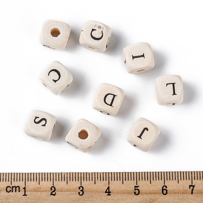 Natural Wood Beads, Cube