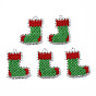 MIYUKI & TOHO Japanese Seed Beads, Handmade Pendants, Loom Pattern, Christmas Sock