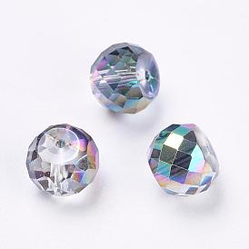 Imitations de perles de cristal autrichien, grade de aaa, facette, tambour