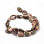 Natural Ocean Jasper Beads Strands, Oval, 18x13x6mm, Hole: 1mm, about 23pcs/strand, 16 inch