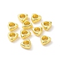 Rack Plating Eco-Friendly Brass Spacer Beads, Long-Lasting Plated, Lead Free & Cadmium Free & Nickel Free, Triangle