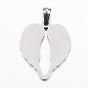 Ion Plating(IP) 304 Stainless Steel Pendants, Wing