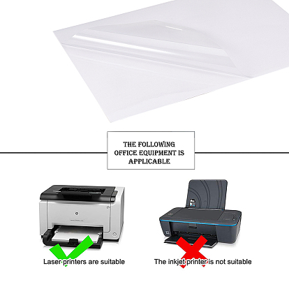 Papel de impresión adhesivo de película de pvc impermeable transparente para impresoras de inyección de tinta