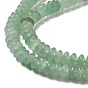 Natural Green Aventurine Beads Strands, Saucer Beads, Rondelle