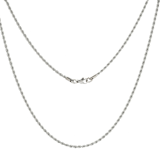 День Святого Валентина подарок для мужа 304 ожерелья из нержавеющей стали унисекс канатных цепи ожерелья