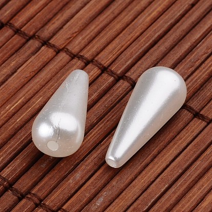 Perles d'imitation acrylique en forme de larme, 19x8mm, trou: 1 mm, environ 836 pcs / 500 g