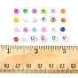 DIY Beads Jewelry Making Finding Kit, Including 264Pcs 22 Style Round Baking Paint Glass Seed & Acrylic Letter Beads