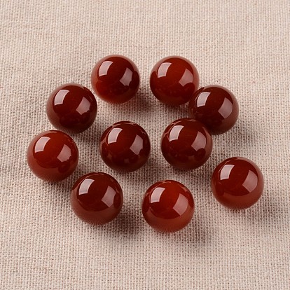 Bolas redondas de ágata roja natural, esfera de piedras preciosas, sin agujero / sin perforar, 16 mm