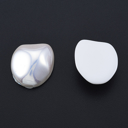 ABS Plastic Imitation Pearl Cabochons, Nuggets