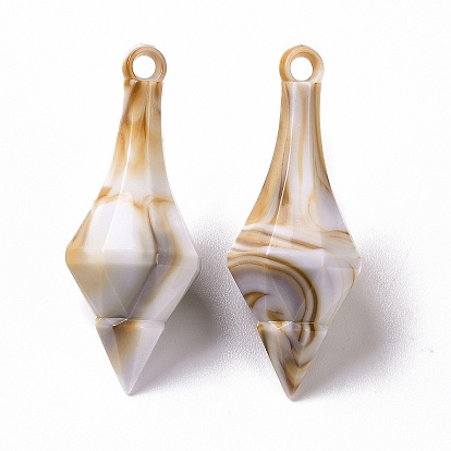 Acrylic Pendants, Imitation Gemstone Style, Conch