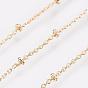 Long-Lasting Plated Brass Cable Chain Necklaces, with Lobster Claw Clasp, Lead Free & Nickel Free