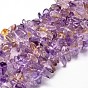 Natural Ametrine Nuggets Beads Strands, 8~30x5~12mm, Hole: 1mm, about 15.3 inch ~15.7 inch