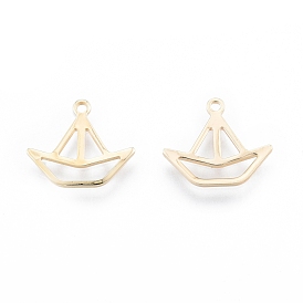 Brass Charms, Nickel Free, Boat