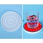 Moules en silicone de dessous de verre ronds de bricolage, moules de résine, pour la résine UV, fabrication de bijoux en résine époxy
