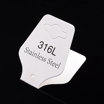 Paper Display Card, Used For Necklace and Bracelet, with 316L Logo