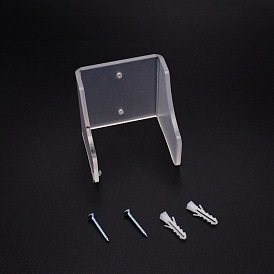 Acrylic Guitar Display Stands Set, with Iron Screws & Plastic Plugs, Wall-mounted