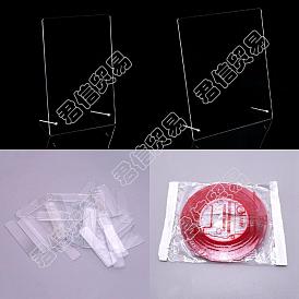 Olycraft Acrylic Display Plate, for DIY Clear Display Box, Rectanlge