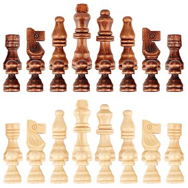 Pièces d'échecs en bois gorgecraft, sans planche, pour le remplacement des pièces manquantes 2.5 figurine de pièces d'échecs de roi de 1 pouce