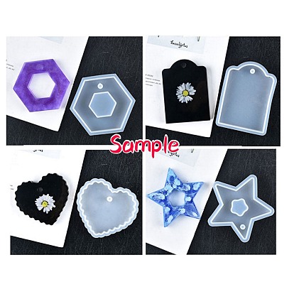 Shaker Mold, DIY Quicksand Jewelry Silicone Molds, Resin Casting Molds, For UV Resin, Epoxy Resin Jewelry Making, Mixed Shapes