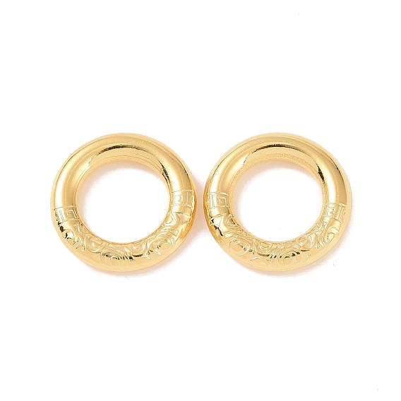 Revestimiento iónico (ip) 304 anillos de unión de acero inoxidable, anillos redondos, medio texturizado