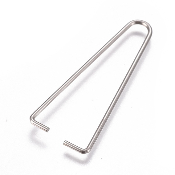 Placage ionique (ip) 304 bélières de pincement de pic à glace en acier inoxydable, clips pour perles