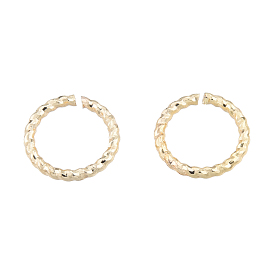 Brass Jump Rings, Nickel Free, Textured, 18 Gauge, Round Ring