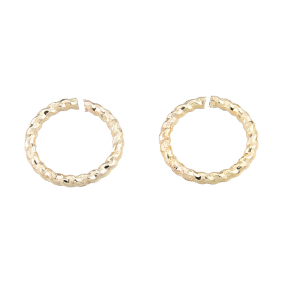 Brass Jump Rings, Nickel Free, Textured, 18 Gauge, Round Ring