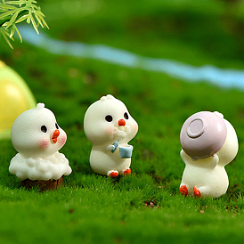 Resin Duck Figurines, for Dollhouse, Home Display Decoration