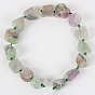Natural Gemstone Fluorite Rough Nuggets Bead Strands, 13~40x10~26x10~23mm, Hole: 2mm, about 14~19pcs/strand, 16.54 inch