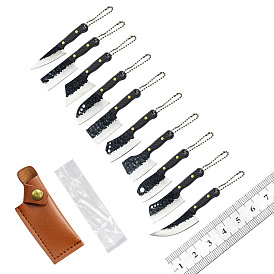 Mini Box Opener Knife, Multi-Functional Keychain EDC Camping Knife, with Knife Sheath