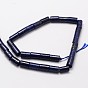 Natural Lapis Lazuli Column Bead Strands, Dyed, 10x6mm, Hole: 1mm, about 38pcs/strand, 15.5 inch