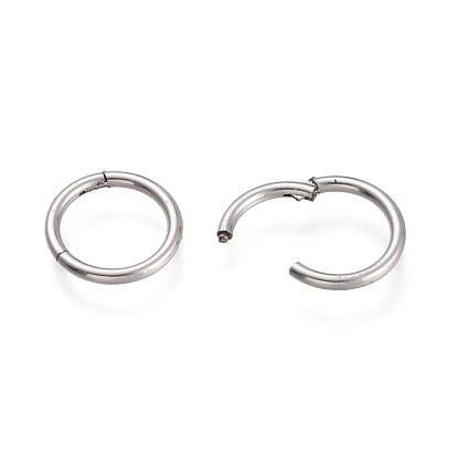 304 Stainless Steel Sleeper Earrings, Hoop Earrings, Hypoallergenic Earrings, Ring
