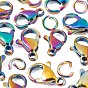 DIY Pendants Making Kits, Including Ion Plating(IP) 304 Stainless Steel Lobster Claw Clasps, Parrot Trigger Clasps & Open Jump Rings