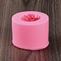 Moldes para velas con forma de bola de flor rosa, diy moldes de silicona de grado alimenticio, para hacer velas aromáticas con ramo de rosas