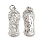 Brass Micro Pave Cubic Zirconia Pendants, with Jump Ring, Religion Virgin Mary Charm