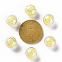 Transparent Acrylic Beads, Bead in Bead, AB Color, Round