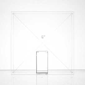 Plaque de pression transparente acrylique benecreat, modèle de courtepointe, carrée